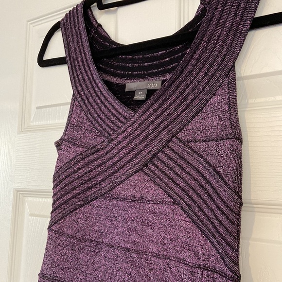 Forever 21 Sparkly Purple Mini Dress - Picture 3 of 4